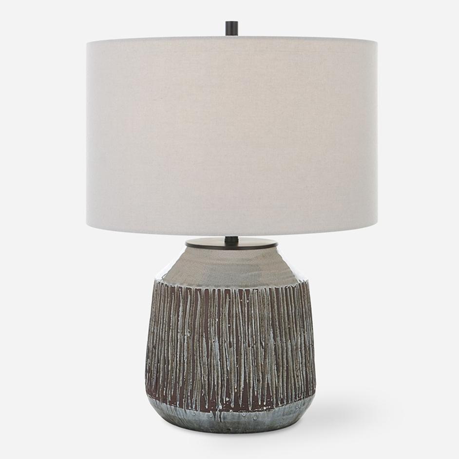 Neolithic Blue-Gray Table Lamp by Uttermost