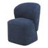 Larson Rolling Dining Chair Navy Blue by Moes Home
