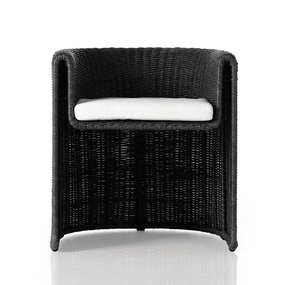 Tucson Outdoor Dining Armchair In Coal by FOUR HANDS