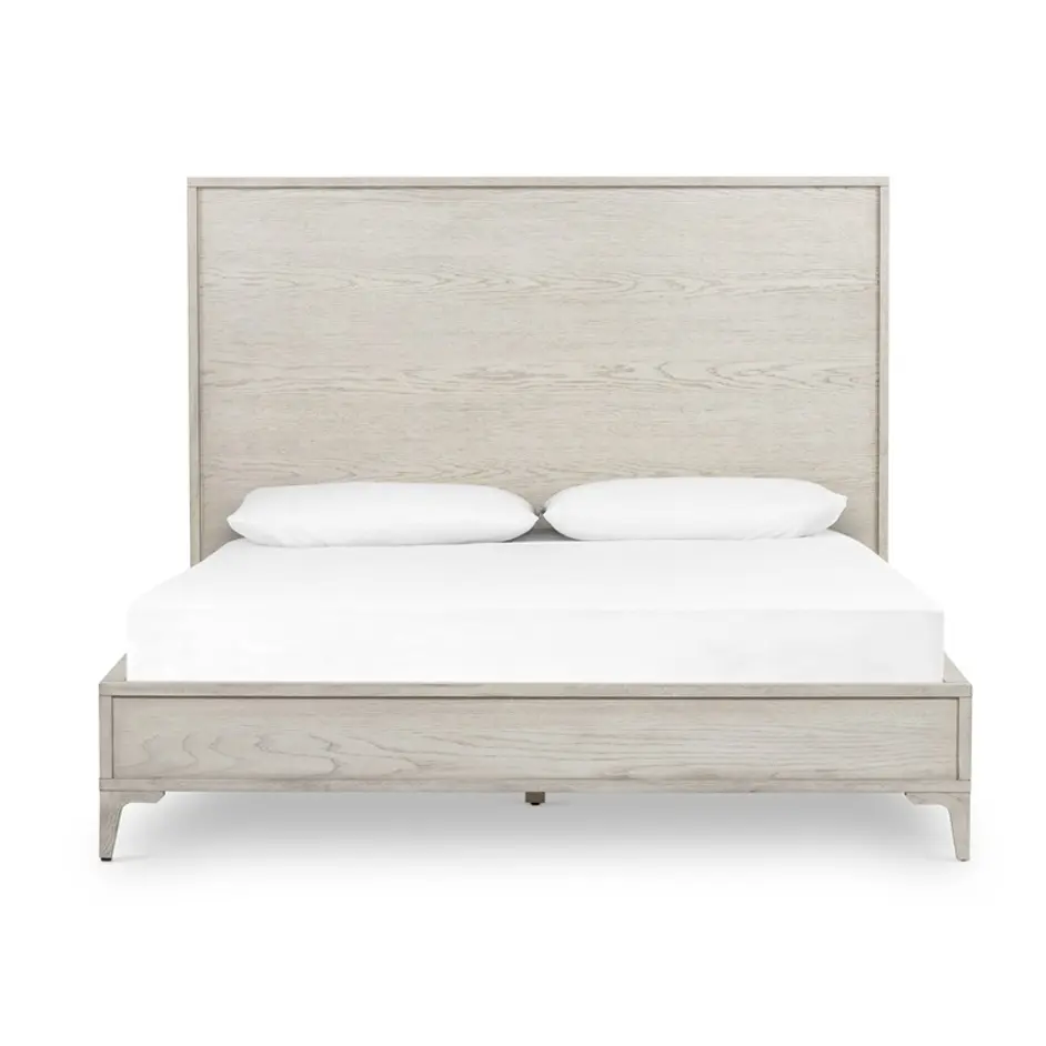 Viggo Bed In Vintage White Oak In King by FOUR HANDS