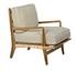 Allister Chair, White US Made Cushions by Noir Furniture