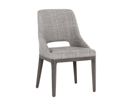 ESTRADA DINING CHAIR - NAYA CHECK LIGHT GREY by Sunpan