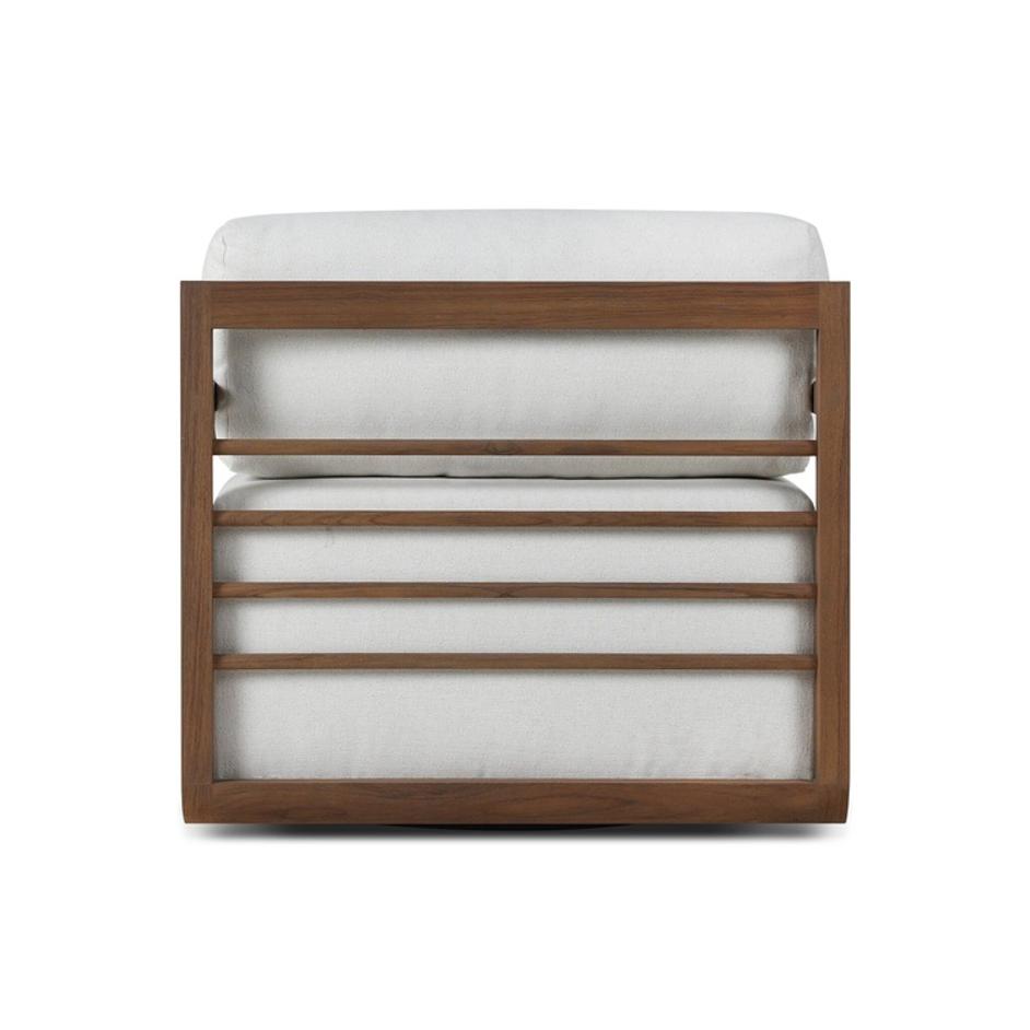 Stroud Outdoor Swivel Chair - Alessi Linen by Four Hands