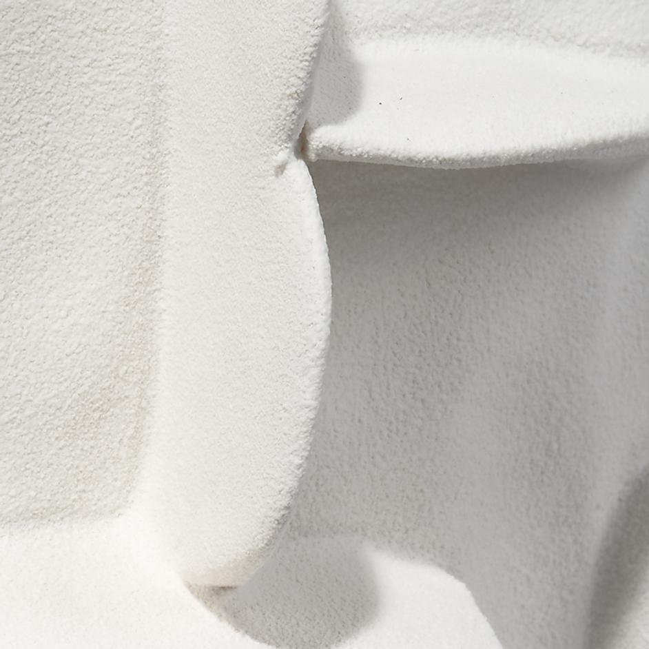  Helios Ceramic Decorative Vase, White by Jamie Young