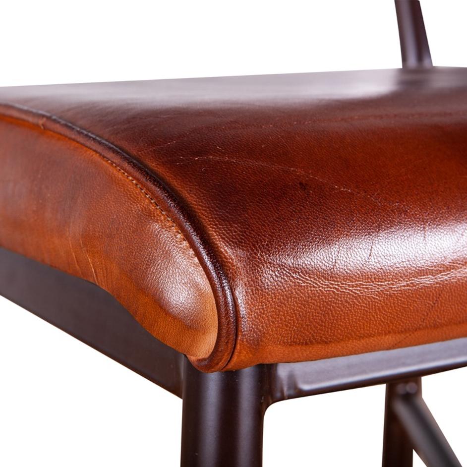 Wellington High Back Leather Bar Chair by Home Trends & Design