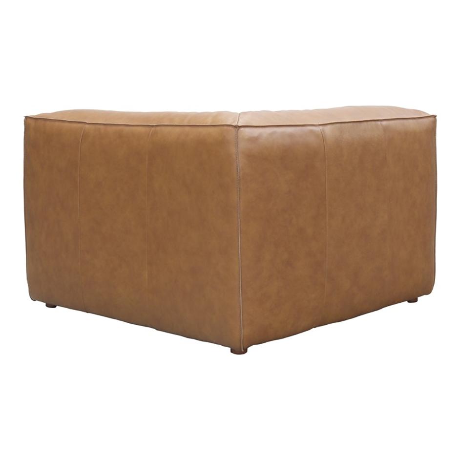 FORM CORNER CHAIR SONORAN TAN LEATHER by Moes Home