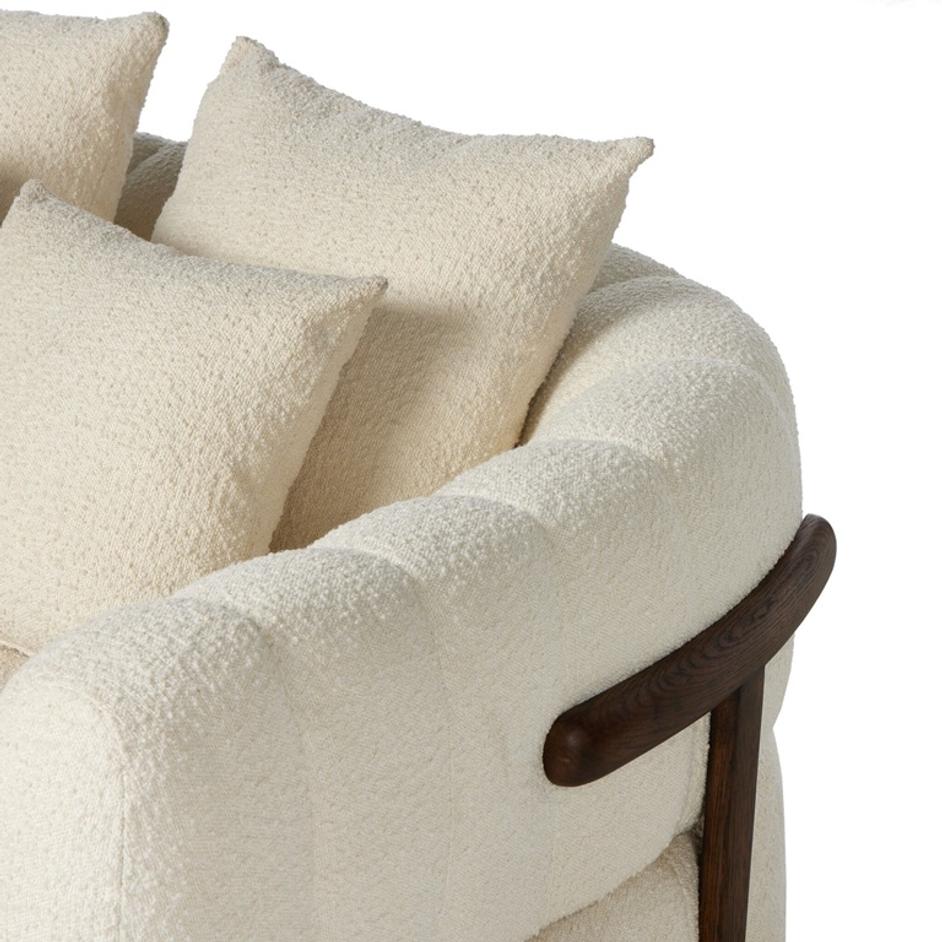 Doss Media Lounger In Terra Brown Oak by Four Hands