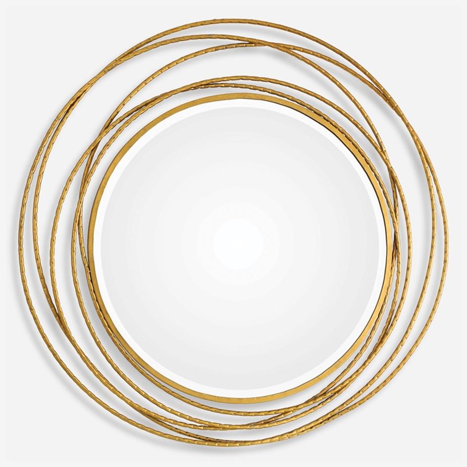 Whirlwind Round Mirror by Uttermost