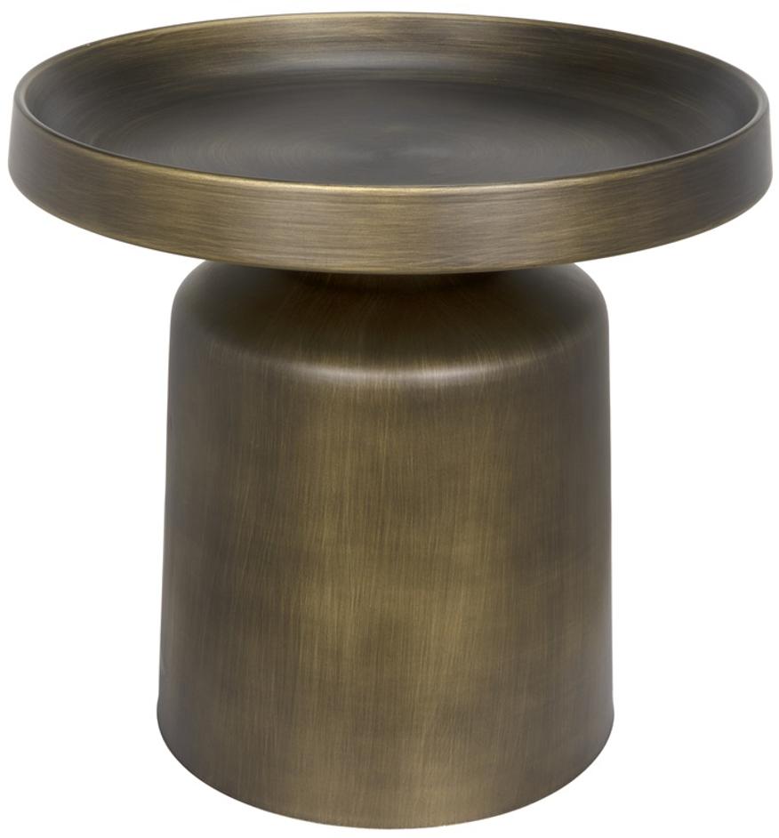 Lee Side Table, Aged Brass by Noir Furniture