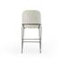 Astrud Bar Stool in Lyon Pewter by FOUR HANDS
