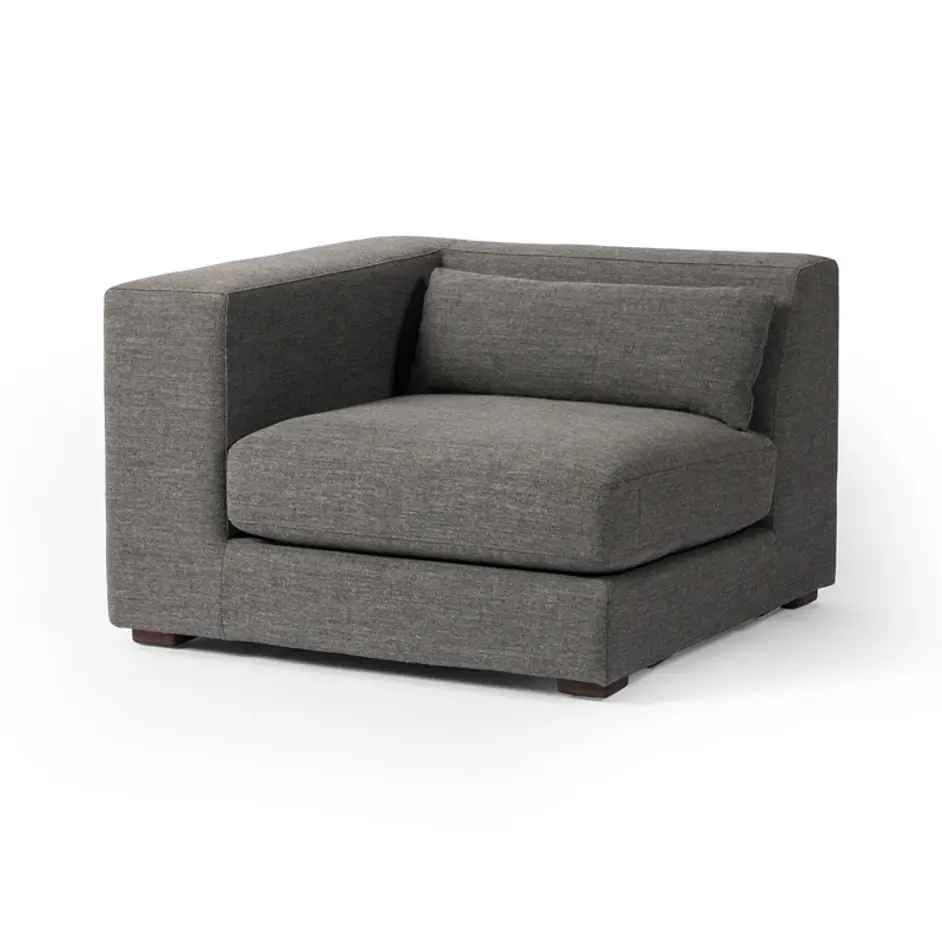 Sena Sectional In Alcala Graphite And Almond by Four Hands