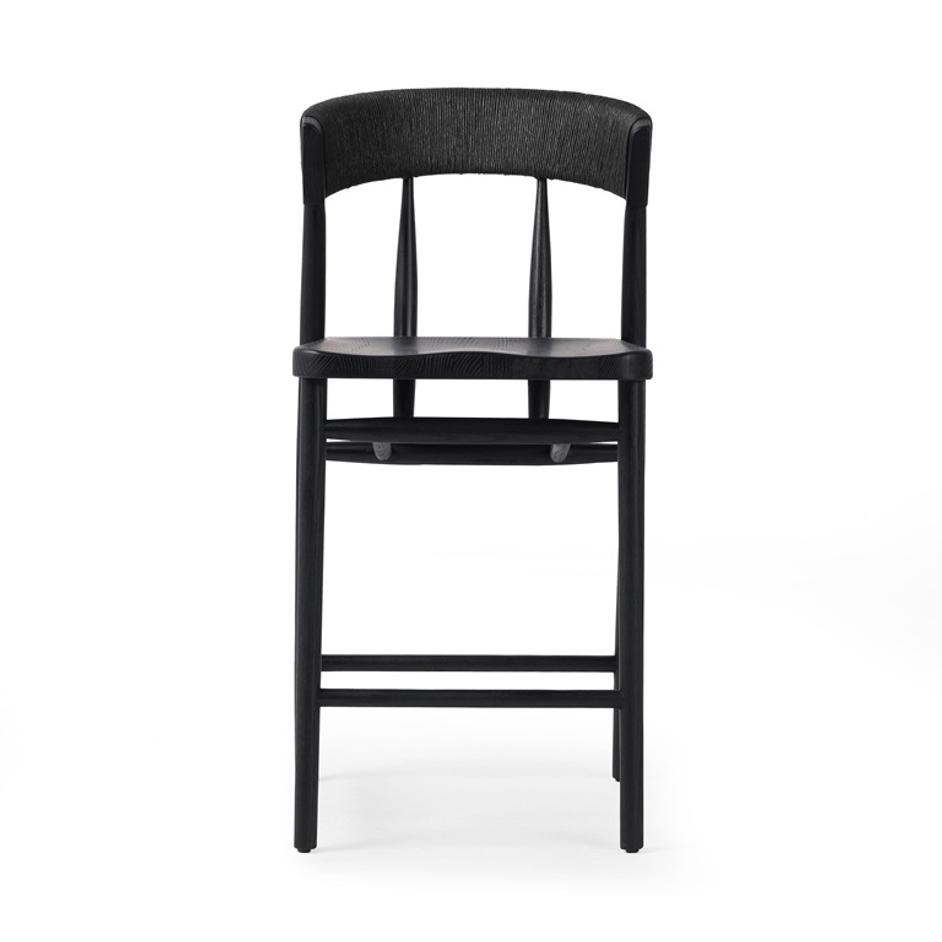 Buxton Bar + Counter Stool - Black Rush by Four Hands