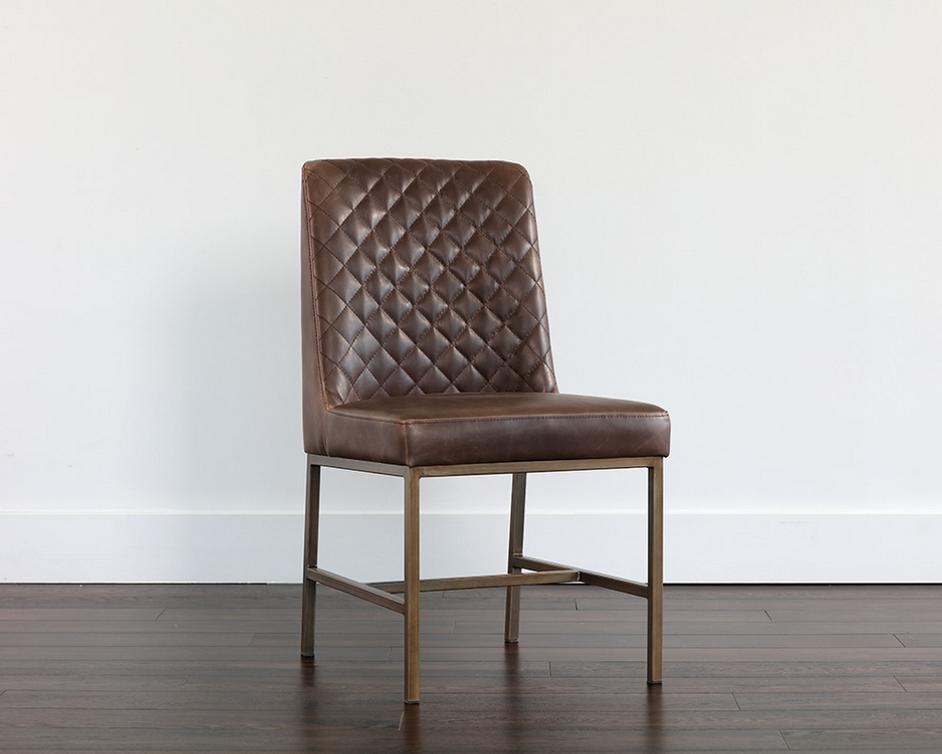 Leighland Dining Chair - Havana Dark Brown by Sunpan