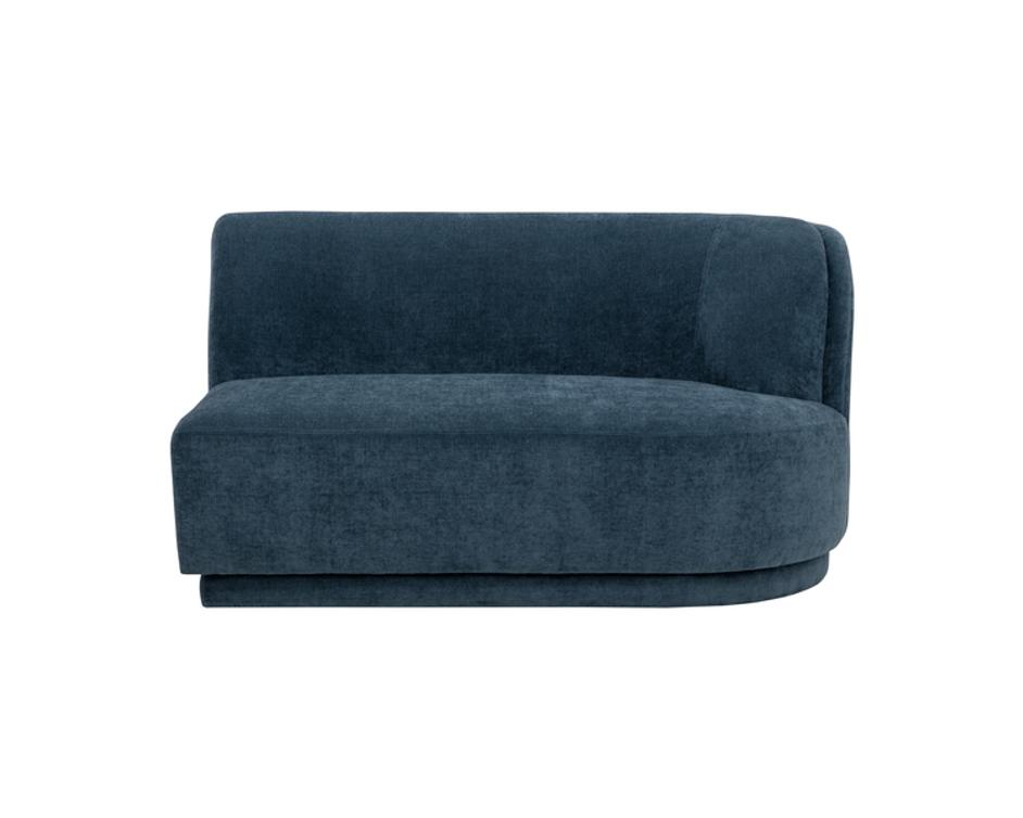 JACLYN MODULAR - RIGHT ARMCHAIR - DANNY DUSTY BLUE by Sunpan