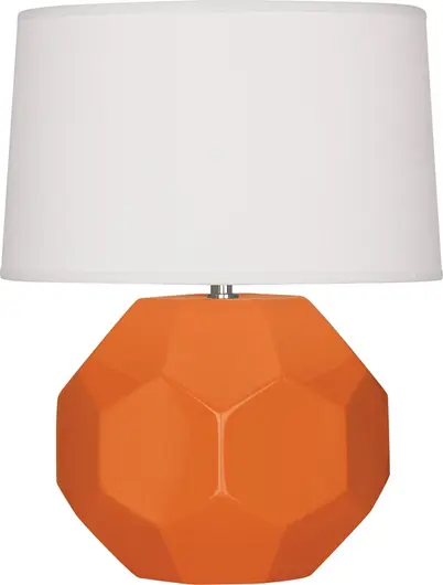 Pumpkin Franklin Table Lamp by Robert Abbey