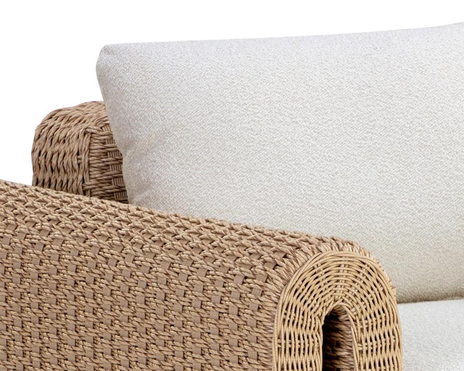 TIBI ARMCHAIR - NATURAL - LOUIS CREAM by Sunpan