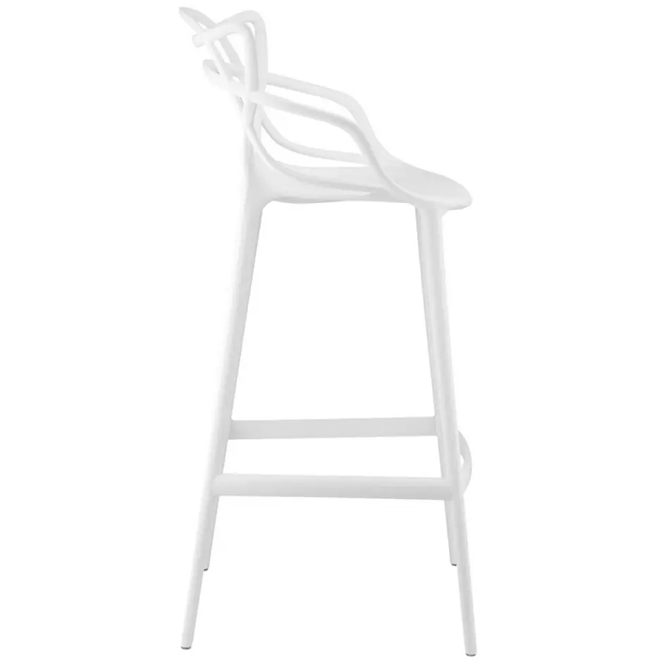 Gaile Bar Stool In White by Modway Furniture