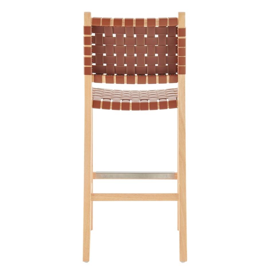 Marco PU Counter Stool, Ochre Brown by New Pacific Direct