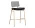 BRINLEY BARSTOOL - GOLD - NIGHTFALL BLACK / CHACHA GREY by Sunpan