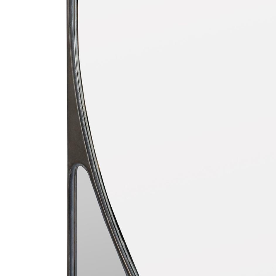 Auryn Mirror In Grey Mirror And Aged Black by Four Hands