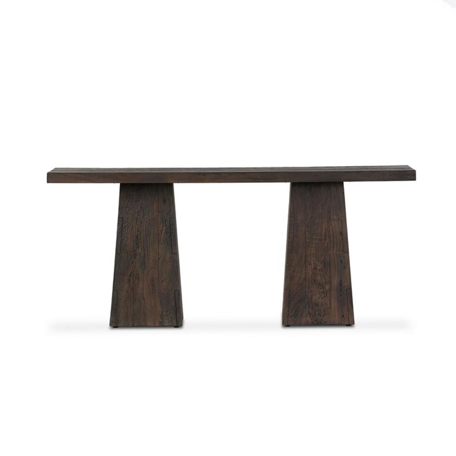 Atlas Console Table - Smoked Alder by Four Hands
