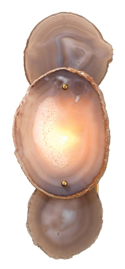 Trinity 1-Light Agate Wall Sconce by Jamie Young