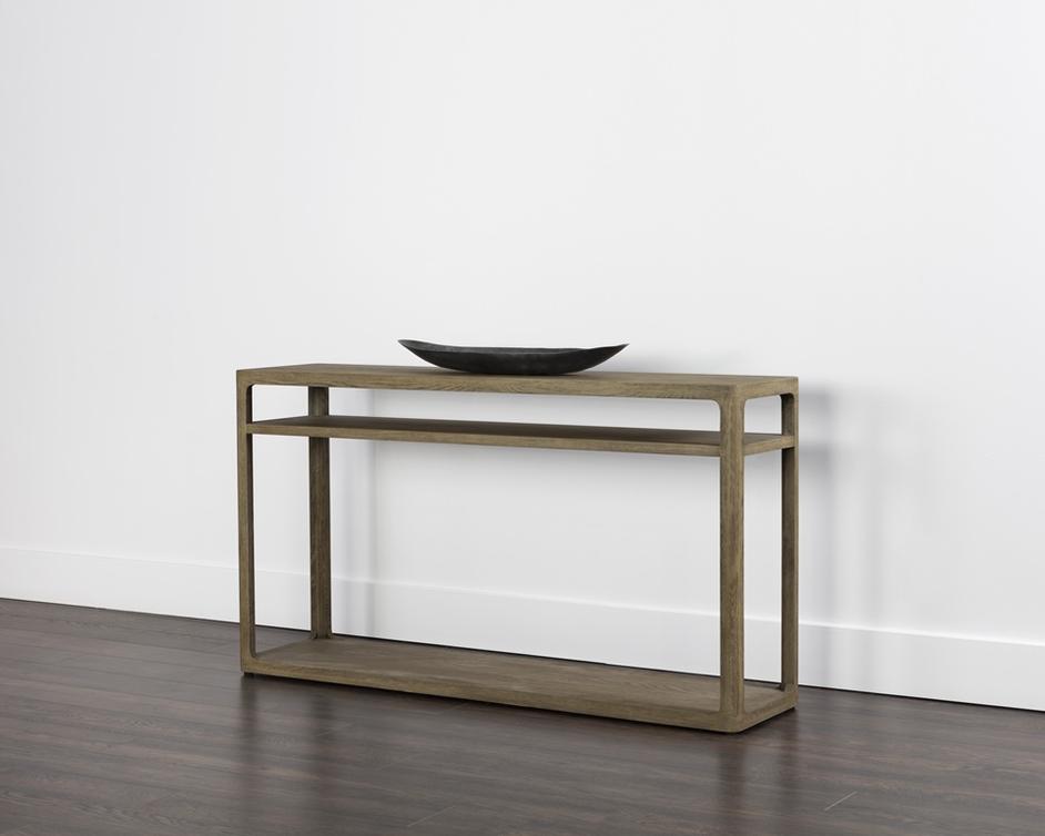 DONCASTER CONSOLE TABLE - SMOKE GREY by Sunpan