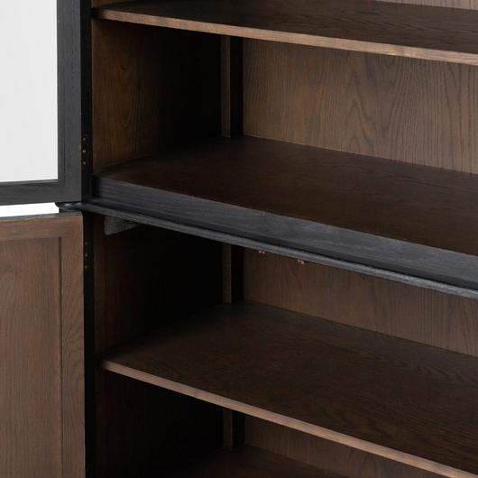 Toulouse Cabinet - Distressed Black Oak by Four Hands