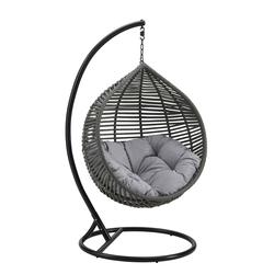 Erroll Teardrop Outdoor Patio Swing Chair In Gray Gray by Modway Furniture