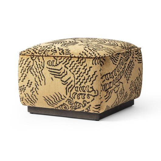 Sinclair Square Ottoman-21" In Balkan Ochre And Sienna Brown by Four Hands