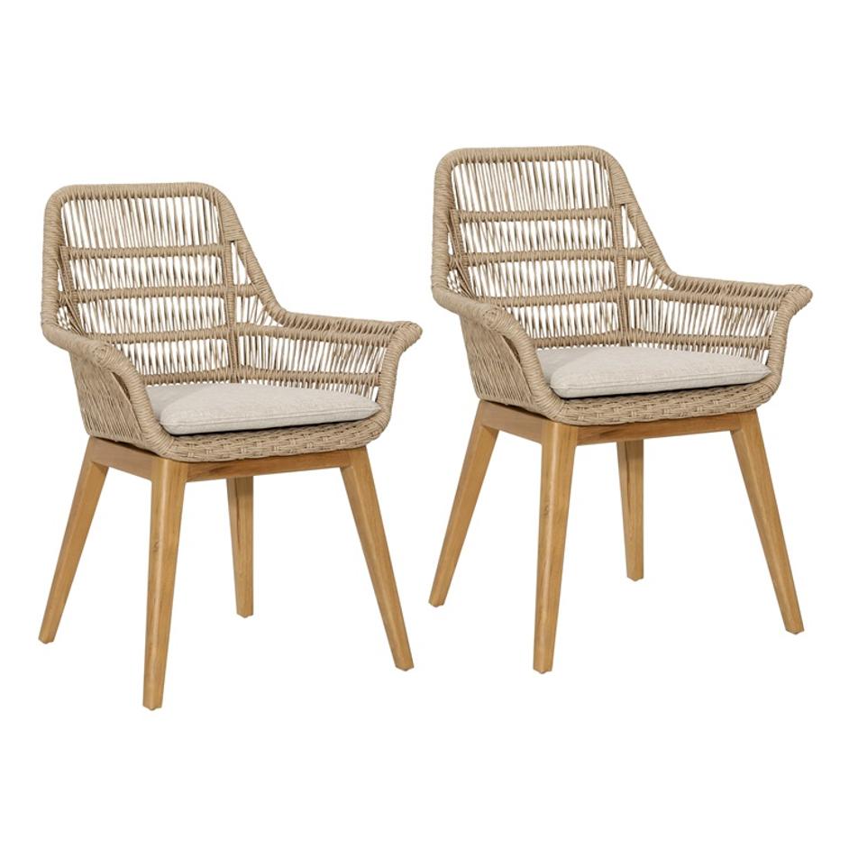 Belgrave Outdoor Dining Chair Set of 2 by Curated Collections