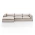 Habitat 2Pc Laf Sectional In 133'' In Moon by FOUR HANDS