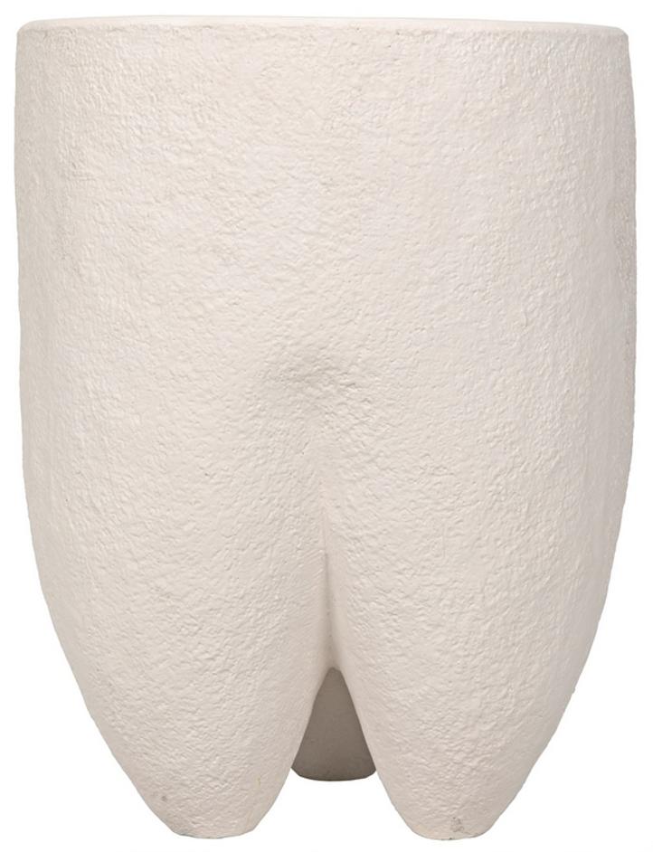 Donald Side Table, White Fiber Cement by Noir Furniture