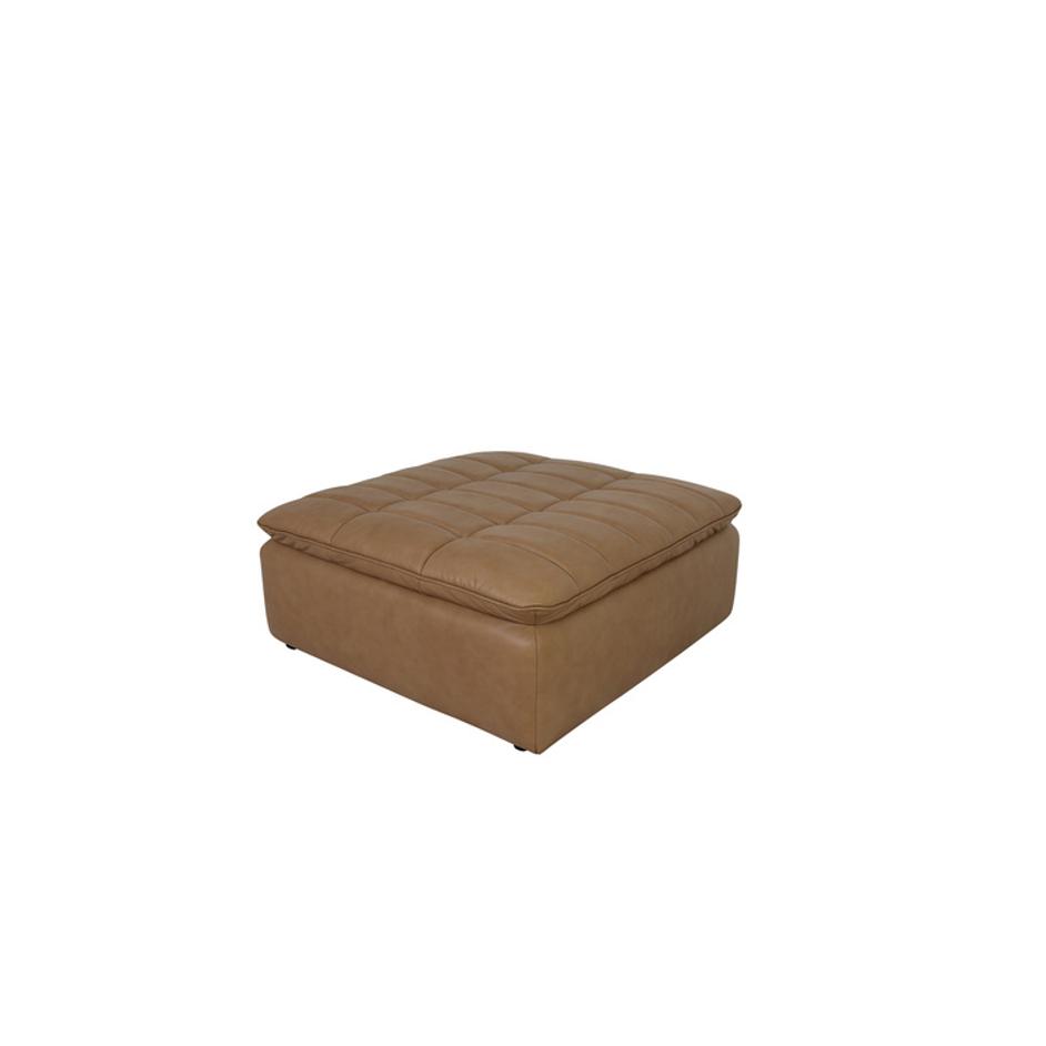 Lino Ottoman Tan Leather by Moes Home