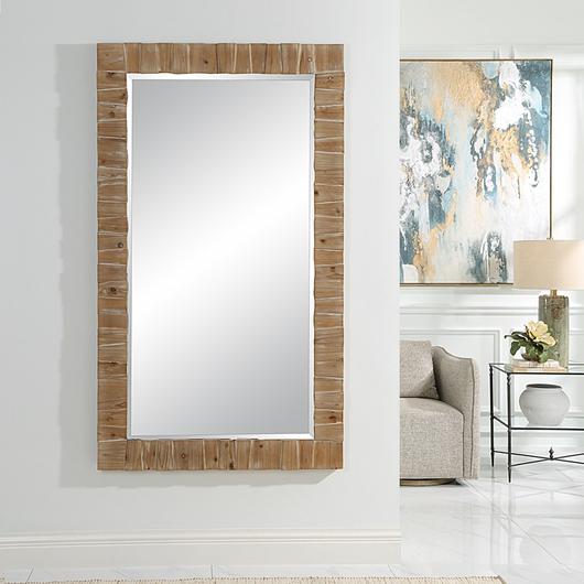 Ayanna Gray Washed Wood Mirror by Uttermost