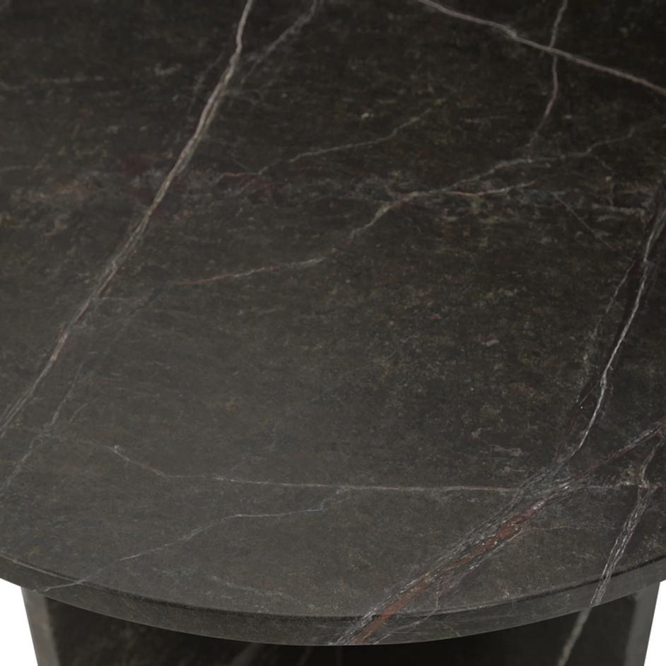 Briley Marble Round Accent Table Small by Classic Home