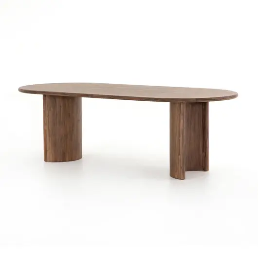 Paden Dining Table in Seasoned Brown Acacia by FOUR HANDS
