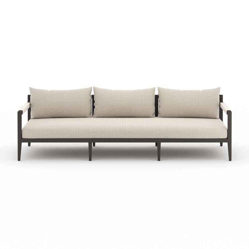 Sherwood Outdoor Sofa 93" in Bronze/Sand by FOUR HANDS