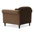 Harmony Accent Chair Dark Brown Faux Mohair by Moes Home