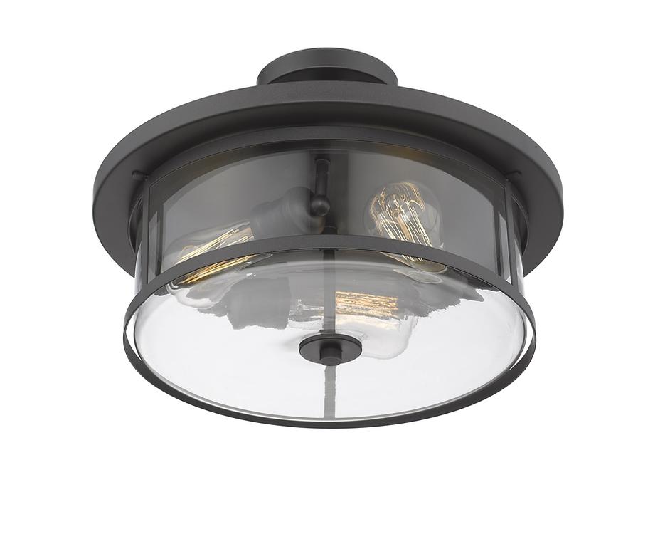 Savannah 3 Light Semi Flush Mount in Bronze Finish by Z-Lite