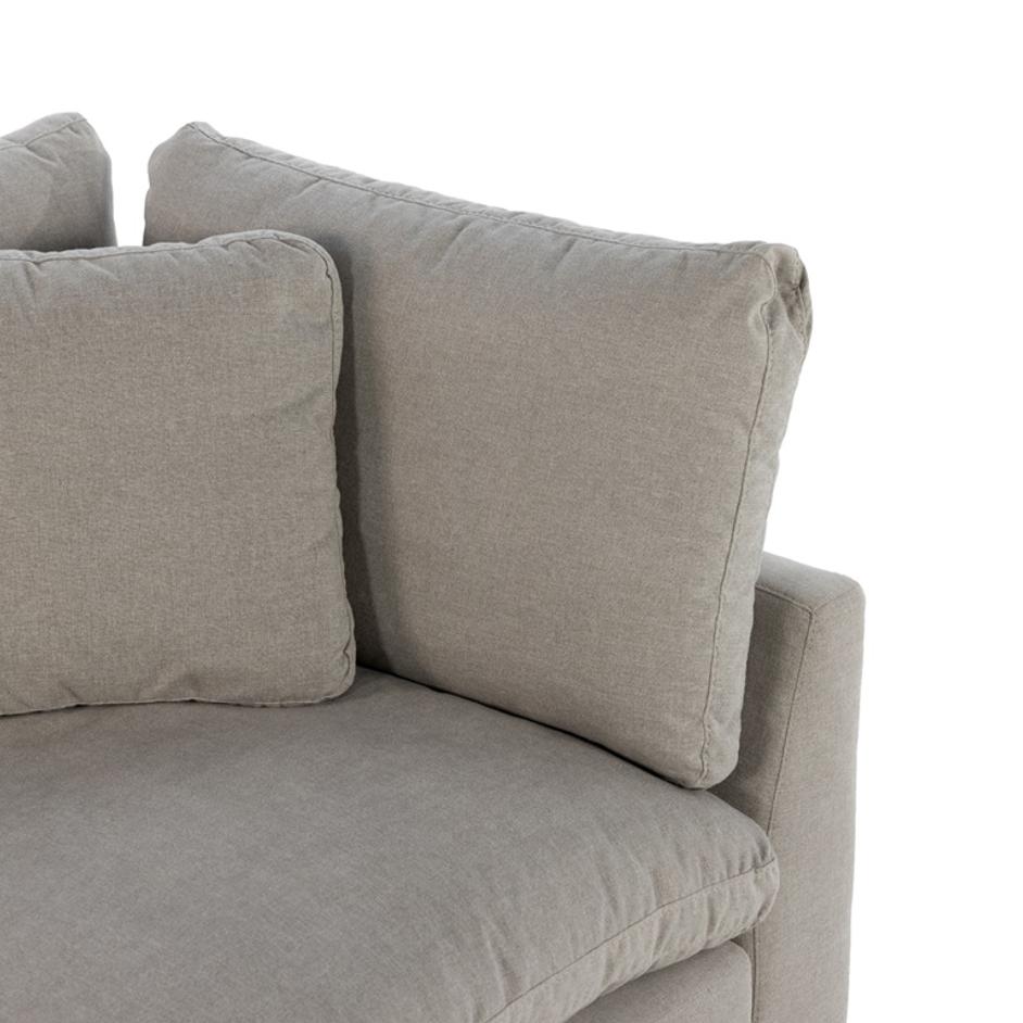 Stevie One Arm/Corner Pc In Destin Flannel by FOUR HANDS