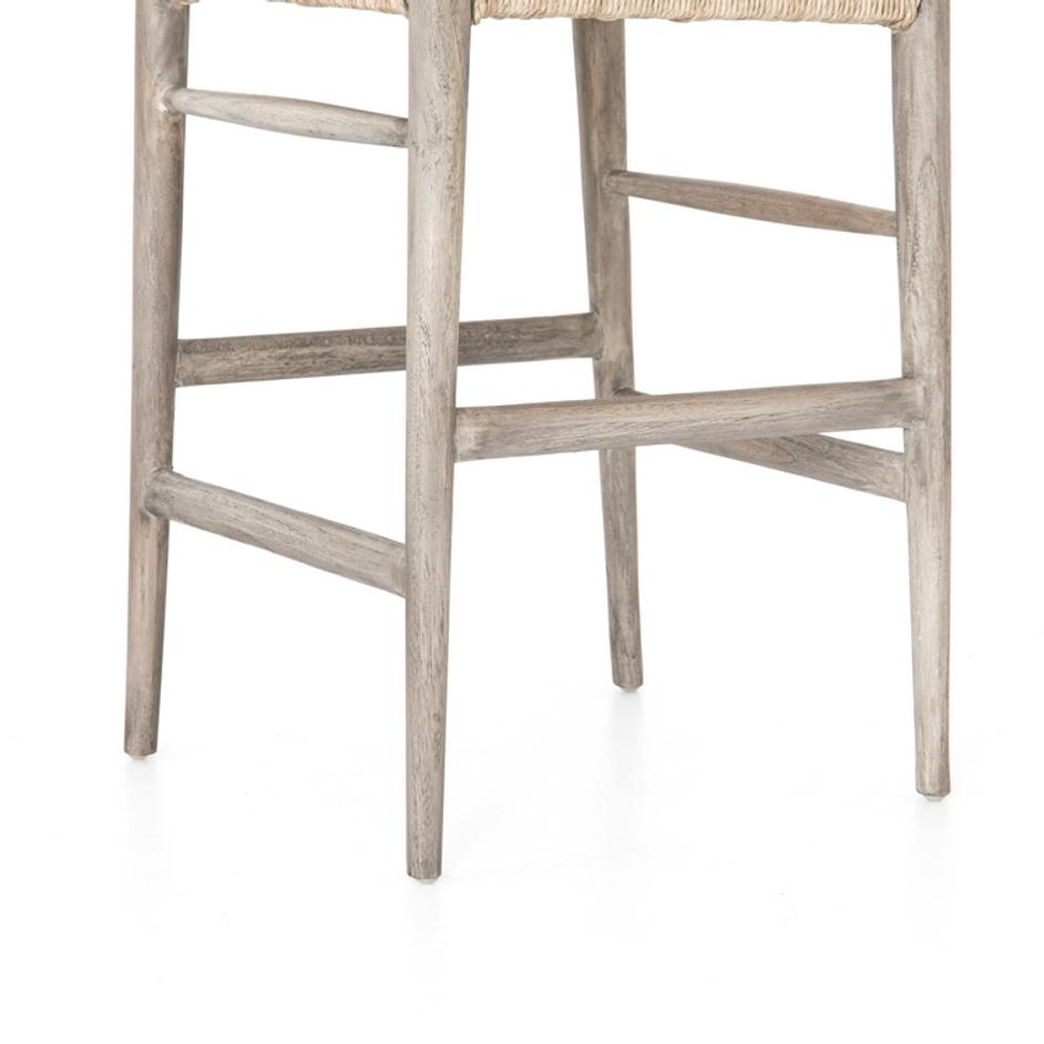 Muestra Bar Stool-Weathered Grey by FOUR HANDS