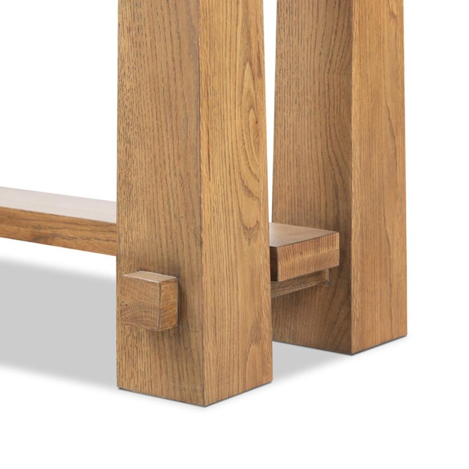 Josette Console Table In Honey Oak Veneer by Four Hands