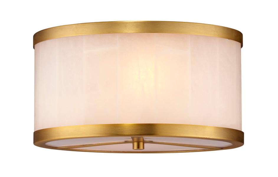 Upsala Alabaster Flush Mount Ceiling Light, Small by Jamie Young