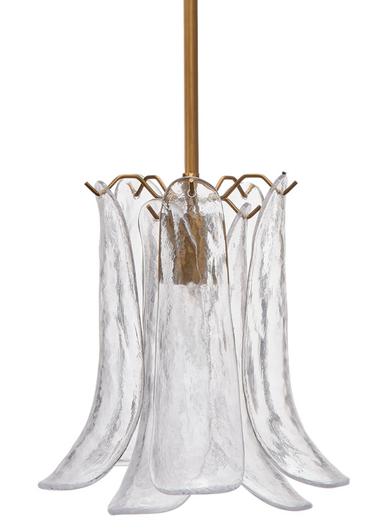 Cala 1-Light Blown Glass Pendant, Clear by Jamie Young