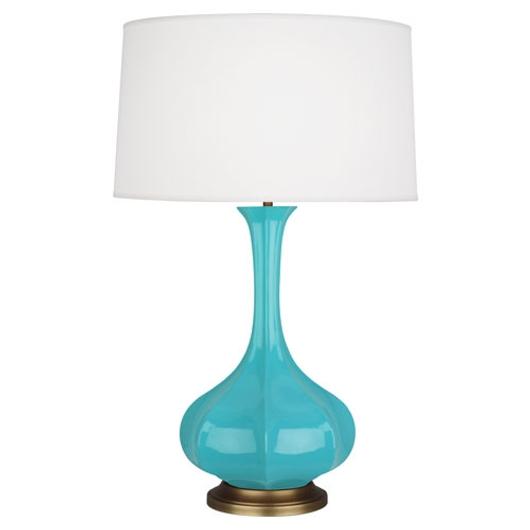 Egg Blue Pike Table Lamp by Robert Abbey