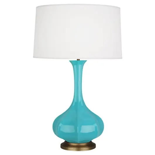 Egg Blue Pike Table Lamp by Robert Abbey