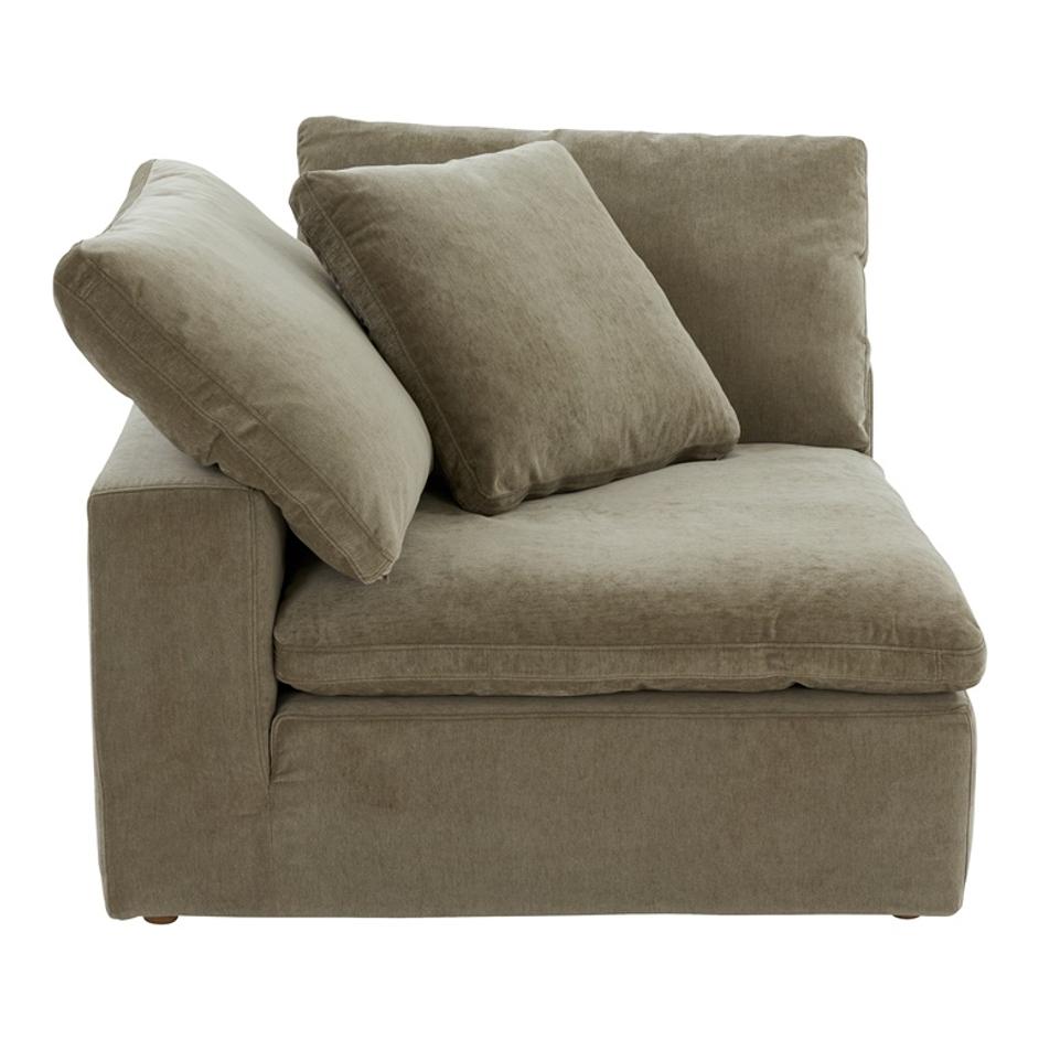 CLAY CORNER CHAIR PERFORMANCE FABRIC DESERT SAGE by Moes Home