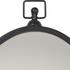 Wade Iron Oval Wall Mirror, Black by Jamie Young