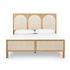 Allegra Bed-Natural Cane-Queen by FOUR HANDS